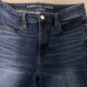 American Eagle Outfitters High Rise Dark Blue Jeans